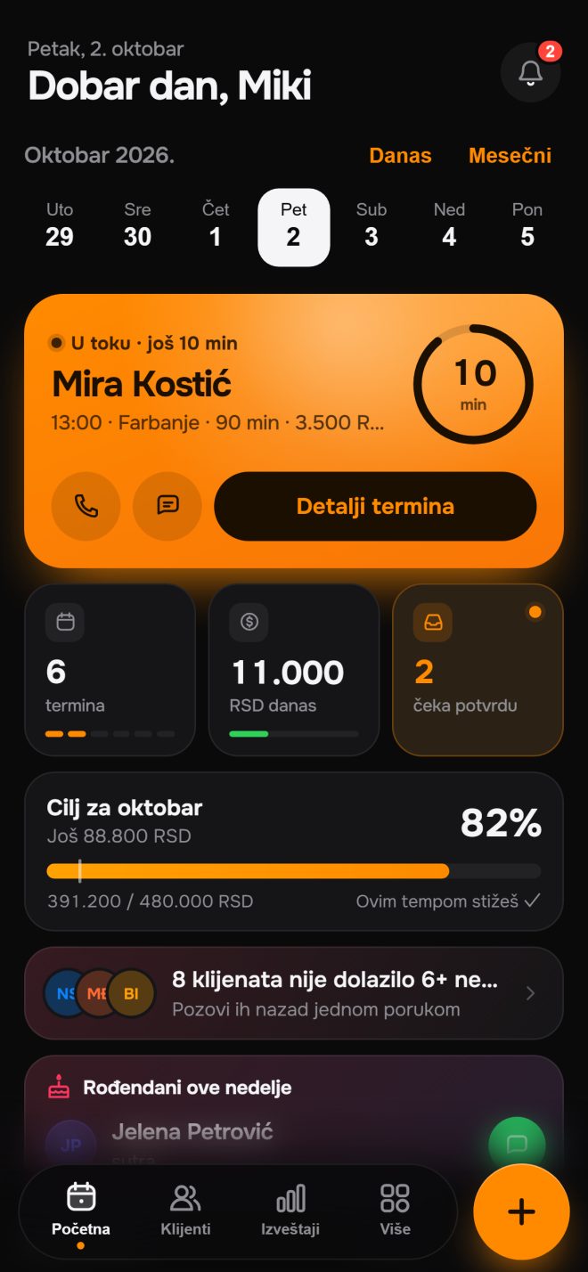 Ujutru otvorite aplikaciju i znate kakav vas dan čeka.