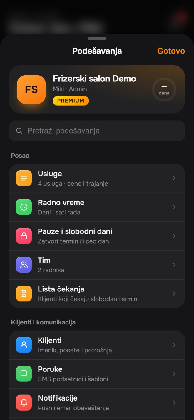 Podesite jednom, posle radi samo.